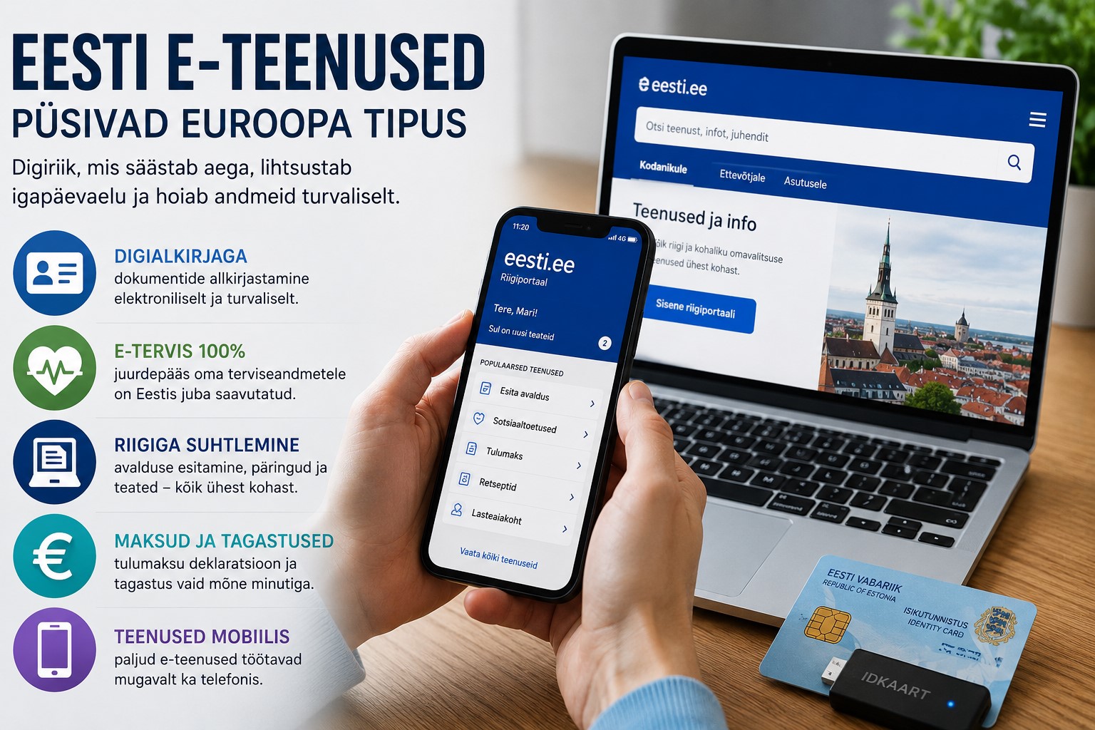 Eesti e-teenused püsivad Euroopa tipus: mida me juba iseenesestmõistetavaks peame?